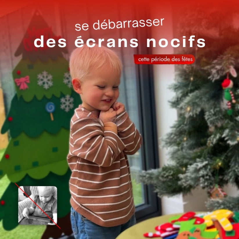 Árbol de Navidad de fieltro 