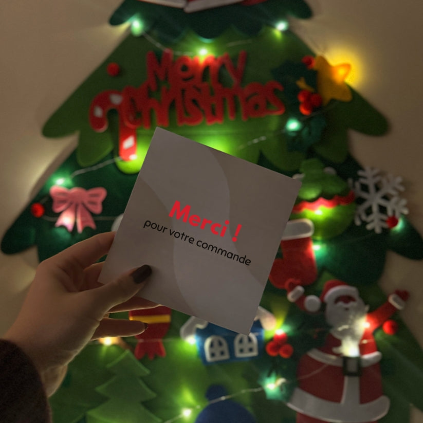 Árbol de Navidad de fieltro 