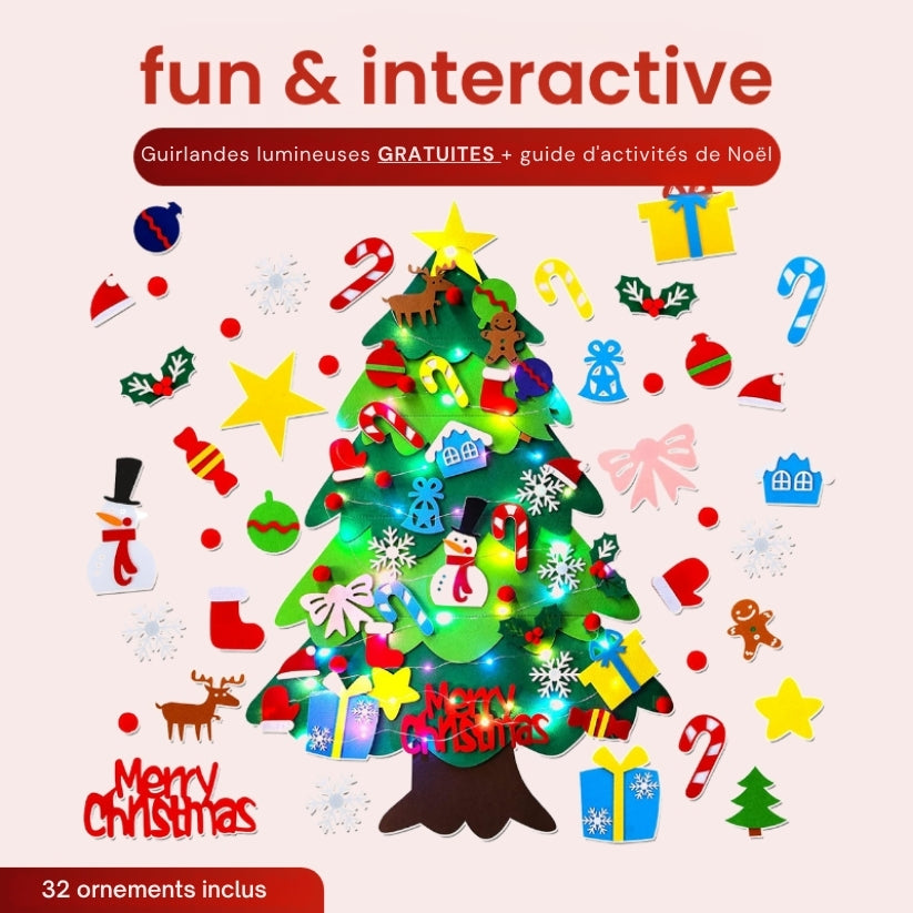 Árbol de Navidad de fieltro 