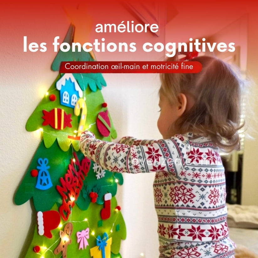 Árbol de Navidad de fieltro 