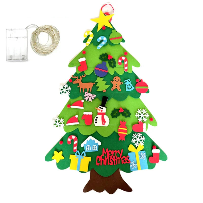 Árbol de Navidad de fieltro 