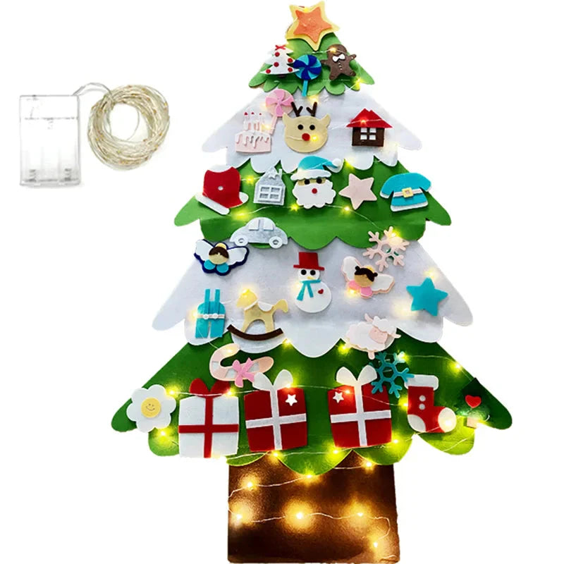 Árbol de Navidad de fieltro 