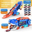  Blue Tyrannosaurus Car 8pcs
